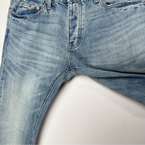 MNML Mens 32 Washed Slim Fit Double Knee Jeans - Picture 7 of 13